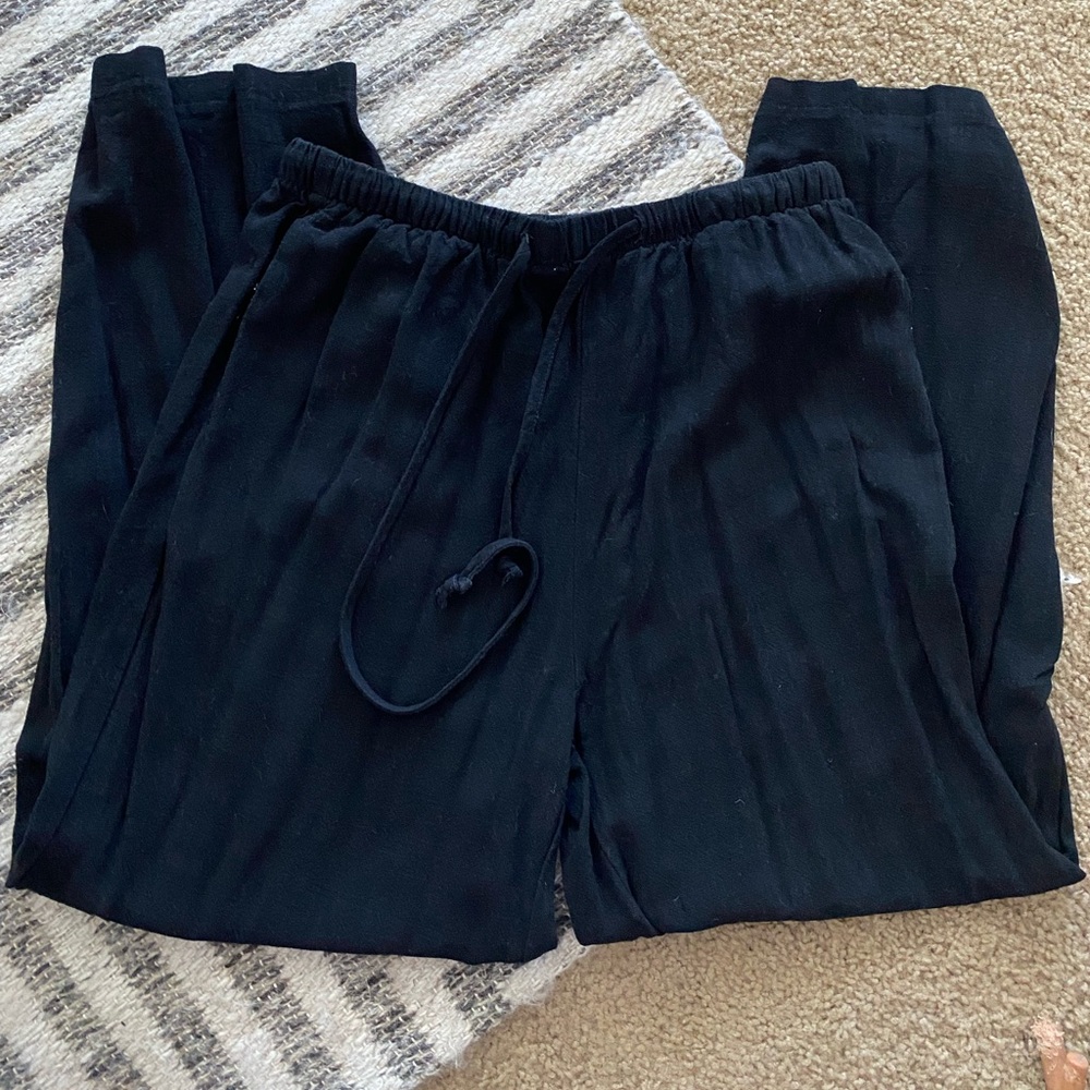 Black Linen Pants